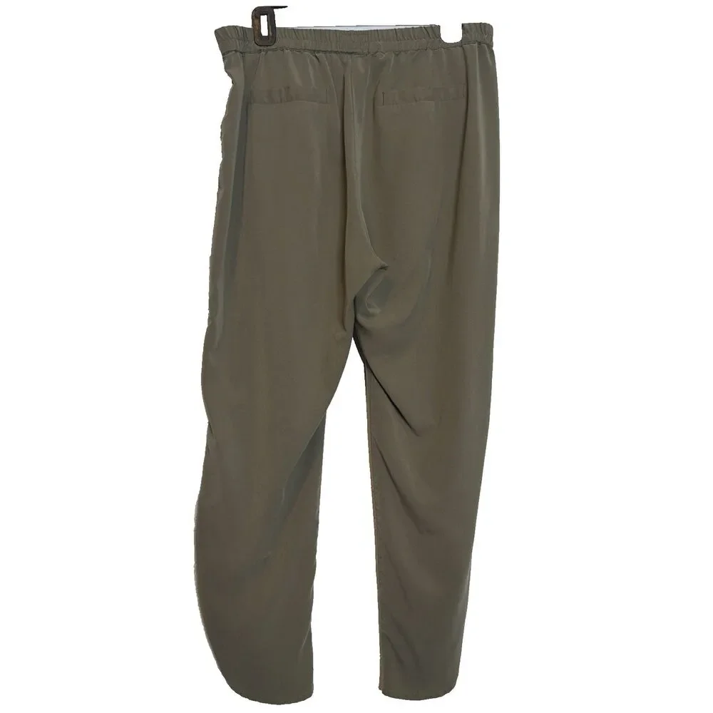 MARINE LAYER  The Tencel Allison Pant Dusty Olive L Elevated Casual Capsule Boho